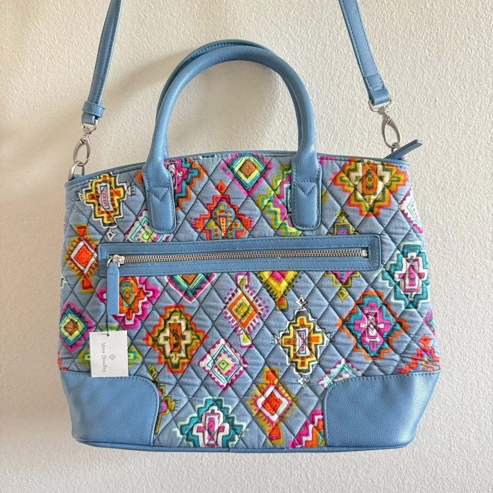 NWT Vera Bradley Day-Off Satchel in Painted Medallions
